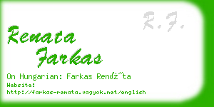 renata farkas business card